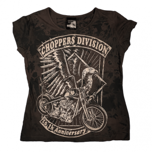 Damski t-shirt trawiony X urodziny Damski t-shirt trawiony X urodziny